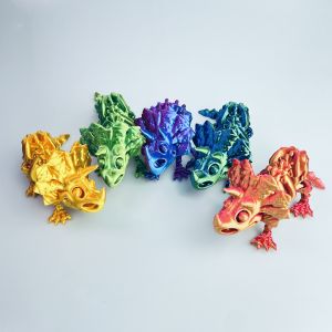 3D Printable Movable Triceratops Model for Home Decoration