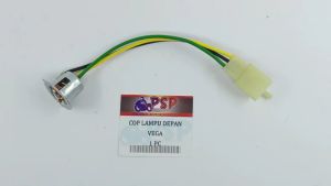 Cop Lampu Depan Vega - Pitingan Fitting Fiting Piting Socket Soket Dop Depan Yamaha Vega 100cc Lampu