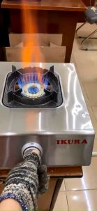 Bếp gas 3 lò IKURA mặt inox - Bếp bò né - Bếp mỳ cay - Bếp bánh xèo