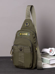 กระเป๋าคาดอกแบบใหม่กระเป๋าสะพายข้างผู้ชายกระเป๋าสะพายไหล่ผ้าอ๊อกฟอร์ดความจุใหญ่สำหรับผู้ชายกระเป๋าเป้ผ้าใบกีฬากระเป๋าสะพายข้างลำลองสำหรับฤดูร้อน