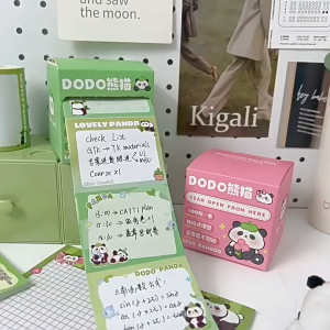 Nota Lekat Panda Pull-Out Sticky Note Pull Type Cartoon Paper Student Label Sticker School INS Style