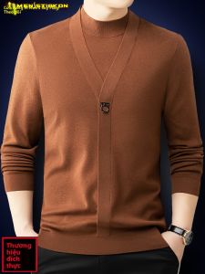 Menstiakon | Mock Layered Half-Neck Sweater
