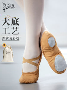 JiWu Dance Shoes Womens Soft Bottom Practice Shoes Adults Children Girls Boys Camel Cat Claw Shoes Ballet Dance Training
