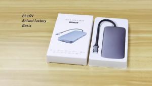 10 in 1 USB C Hub Type C to HDMI-Compatible USB 3.0 Adapter with PD 100W for MacBook pro Air M1 - Multiport Docking Station