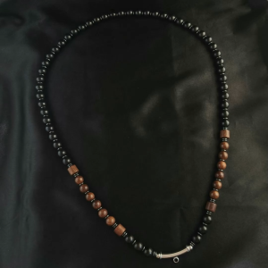 [Jdim] 泰国佛牌链 不锈钢挂头/边挂配件 新款混搭 8mm 木珠 Amulet Necklace Thai Amulet Necklace 68cm / 78cm