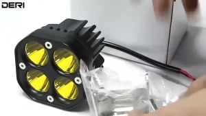 2Pcs 3 Inch 40W Mini Driving Light Yellow/White LED Work Light Bar Pods Spot Driving Fog Offroad ATV Lamps for Car Motorcycle Light