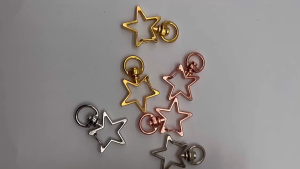 Keychain Star Heart Keyrings Hook Key Chain DIY Accessories Lobster Clasp