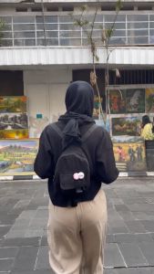 Tas slempang pria wanita kikinian, ransel mini korean style Nami Pushop terlaris dan termurah new model