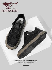 SEPTWOLVES | Stylish New Arrival Thin Lace Hollow Black Mens Casual Shoes