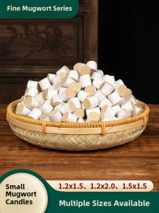 Mini Moxa Stick Small Moxibustion Needle 1.2cm Diameter Moxa Column for Acupuncture Herbal Medicine Heat Therapy Equipment