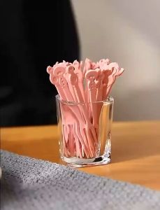 Fruit Fork Garpu Buah Tusukan Buah Garpu Kue Snack Isi 50Pcs