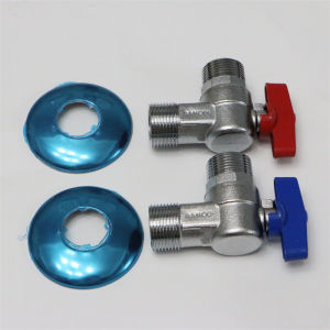 Thickened Ball Core Angle Valve for Boiler And Water Heater Large Flow Household Use L Type Brass Manual Drive G1/2 Thread