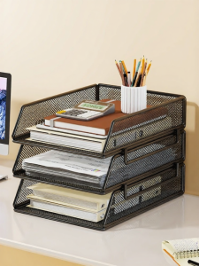 QINQI | Office Desk Document Organizer Storage Rack