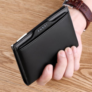 Siêu Mỏng Dọc Nam Da Ví Ngắn Phong Cách Giấy Phép Lái Xe Đa Năng Williampolo Da Bò Thanh Niên Kẹp Tiền