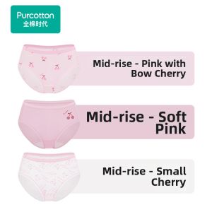 Purcotton | 7A Antibacterial No Wedgie Long Crotch Underwear 3pc