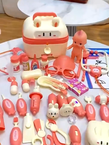 Childrens doctor play house toy set primary school student gift box nursing injection stethoscope play house childrens doctor set dentist game shinph