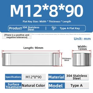 TIANZHUOJINSHU | 304 Stainless Steel Round Corner Square Key