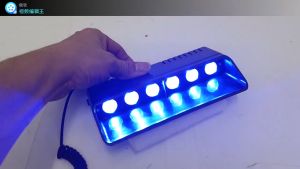 BLUE 6 Led Flash Light Law Enforcement Hazard Warning Police Flashing Light
