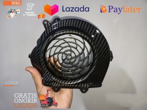 TERLARIS COVER TUTUP KIPAS KARBON BEAT KARBU DAN SCOOPY KARBU