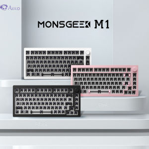 คุณสมบัติของ Akko MONSGEEK M1 ของตกแต่งงานปาร์ตี้ 75% RGB แบบถอดเปลี่ยนได้รุ่น แบร์โบนคีย์บอร์ดแบบกลไกโลหะ CNC พร้อมโครงสร้างปะเก็นติด
