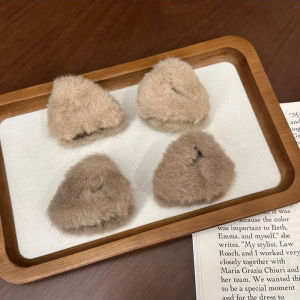 Dễ Thương Kẹp Tóc Tai Mèo Bốn Sang Trọng Nữ Tính Mặt Sau Nửa Đầu Phía Trên Bên Đáng Yêu Mùa Thu Mùa Đông Phụ Kiện Tóc Dành Cho Nữ