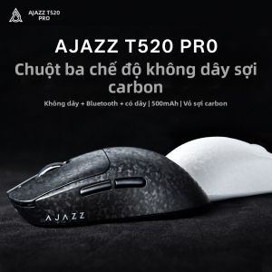 AJAZZ | Chuột Không Dây Chất Liệu Sợi Carbon Nhẹ Cho Gaming