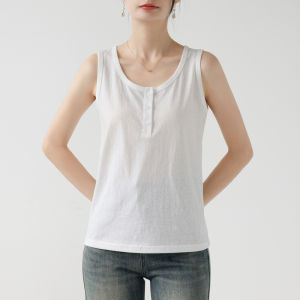MOCHU | Tank Top Vest Women Summer New Innerwear Gray Racerback Loose Fit Undershirt