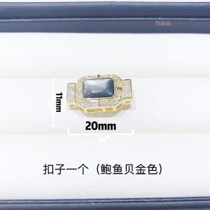 Micro-Set Zircon Pearl Shell Clip-On Clasp Bracelet DIY Accessories Fresh out Alloy Plated Silver Gold Jewelry Components