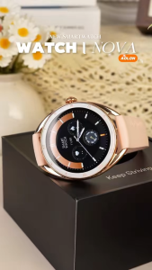 🎄Aolon Nova นาฬิกาอัจฉริยะสำหรับสุภาพสตรี ธุรกิจหรูหรา หน้าจอ Amoled HD ขนาด 1.32" ระบบระบุตำแหน่ง AGPS ตรวจวัดอัตราการเต้นของหัวใจและออกซิเจนในเลือด กันน้ำระดับ 1ATM โหมดกีฬา 160+ แบบ
