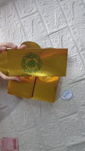 [10 PCS ]  AMPLOP / ANGPAU LEBARAN EMBOS KALIGRAFI MEWAH DAN EXECUTIVE UKURAN PANJANG