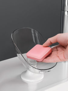 Bathroom Soap Holder Suction Cup Style Drain No Punching Household Bathroom Storage Rack Soap Box Nordic Style  Trend