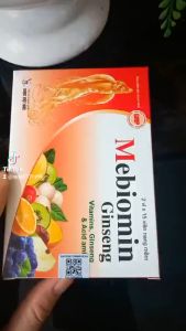 Mebiomin Ginseng -   Hỗ trợ bồi bổ cơ thể nâng cao sức đề kháng  bổ sung acid amin vitamin cho cơ thể  tăng cường tiêu hóa - Hộp 30 viên
