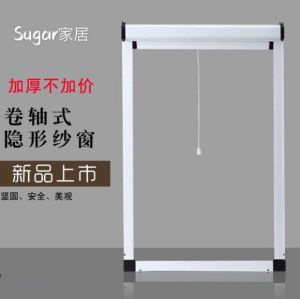 Invisible Aluminum Alloy Window Screen Roll-Up Mosquito Proof Balcony Sliding Window Plastic Steel Frame Home Pest Control