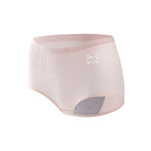 miiow | High Waist Abdomen Control Womens Period Underwear Pure Cotton Safety Pants Leakproof Comfortable Breathable Eco-Friendly