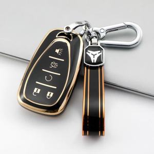 5 Buttons TPU Car Remote Key Case Cover for Chevrolet Chevy Malibu Camaro Cruze Traverse Spark Sonic Volt Bolt Equinox 2017-2022