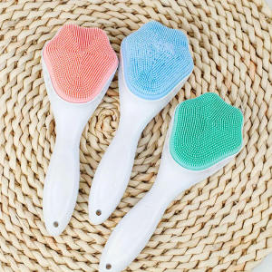 2Pcs Silicone Facial Brush Cat Paw Shape Scrubber Brush Massages Brushes Waterproof Deep Cleaning Beauty Tools