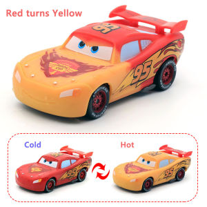 Takara Tomy | Disney Cars Color Changing Toy Car Anime Figures Lightning McQueen Doc Hudson 1/55 Metal Die Casting Model Kids Birthday Gifts