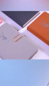 A5 Note Book Pad: Individuality Creative Work This Retro Leather Upscale Office Business Diary