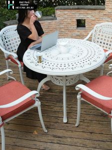 HEIFAN | Outdoor Cast Aluminum Wrought Iron Furniture Set