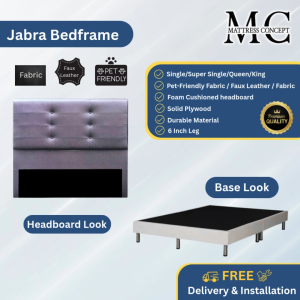 Mattress Concept Jabra Divan Bedframe Pet Friendly Fabric/FauxLeather/Fabric All Size Available