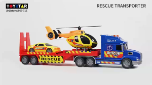 TOYSTAR - 666-71E Mô hình đồ chơi cứu hộ thành phố tỉ lệ 1:12 có đèn và âm thanh (KT 57x12x18.5cm)