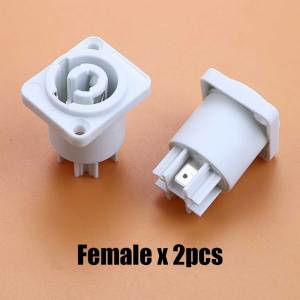 Cổng Kết Nối Nguồn 20A 250V 3 Chân Powercon Đực Sang XLR Cho Máy Khoan Điện Màn Hình LED Đèn Sân Khấu - Màu Xanh Dương/trắng Đầu Nối Nguồn Dòng Cao