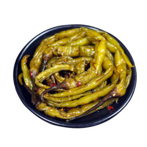 Pickled sour and spicy jars chili appetizers chili sauce pickled vegetables pickled vegetables crispy and spicy green peppers pickled chili peppers instant dishes