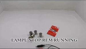 Lampu Stop Rem 18 LED Kedip Lampu Stop Rem Belakang Running Lampu Rem Motor 18 Mata Universal