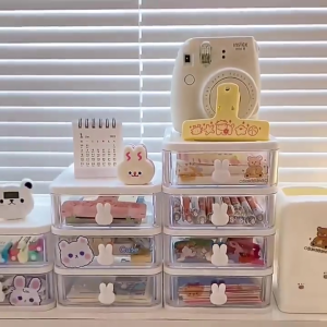 พร้อมส่งวันถัดไป ลิ้นชักตั้งโต๊ะ กล่องเก็บของ กล่องเก็บเอนกประสงค์แบบมีลิ้นชัก 3/4/5ชั้น ลิ้นชักเล็ก กล่องเก็บของ