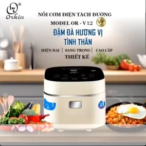 Nồi Cơm Điện Tự Động Orkin OR-V12A 1.2L Công Suất 500W Chức Năng Tách Đường & Nấu Khi离