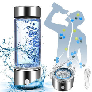 local delivery Lakexus 420ml Hydrogen-Rich Water Cup Electric Hydrogen Rich Water Generator Bottle Titanium Quality Filter Portable Antioxidant Lonizer