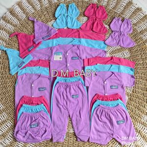 Paket 33 Pcs Baju Bayi 0-3 Setelan Bayi Lengan Panjang Kutung dan Pendek Baju Bayi New Born SNI Paket Brojol