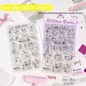 West Highland White Terrier Theme Silicone Stamp for Diary Decoration