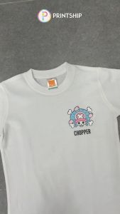 [Adult/Kid] One Piece Cute Tshirt Anime Birthday Luffy Zoro Nami Usopp Sanji Chopper Nico Baju Custom Text/Nama 客制化名字/文字